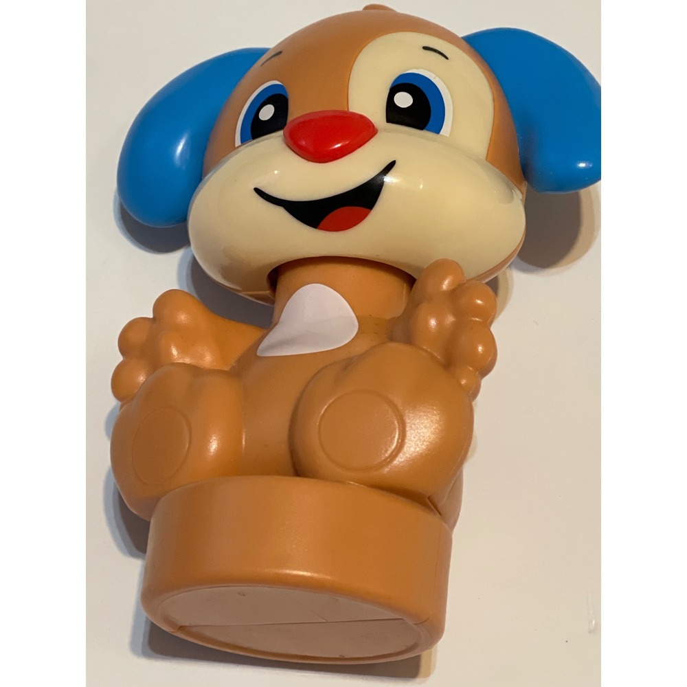Fisher-Price Laugh & Learn Puppy Toy Kids Brown Plastic Classic Puppy Figure